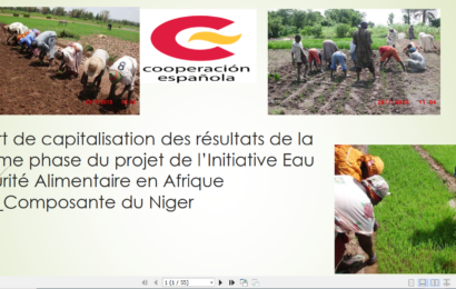 Rapport de capitalisation des résultats de la deuxième phase du projet de l’Initiative Eau et Sécurité Alimentaire en Afrique (IESAII)_Composante du Niger