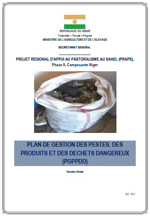 PLAN DE GESTION DES PESTES, DES PRODUITS ET DES DECHETS DANGEREUX (PGPPDD) (PRAPS)-Phase II