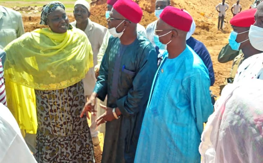 Visites du Ministre de l’Agriculture sur les sites de réhabilitation des digues en réhabilitation à Niamey