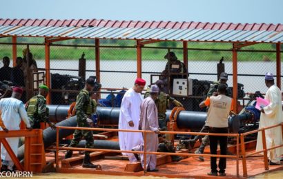 Visite de travail du Président de la République S.E.M Mohamed Bazoum au niveau de l’aménagement hydro-agricole Sakondji, dans la commune urbaine de Gaya