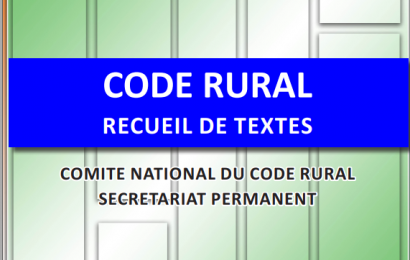 CODE RURAL RECEUIL DE TEXTES