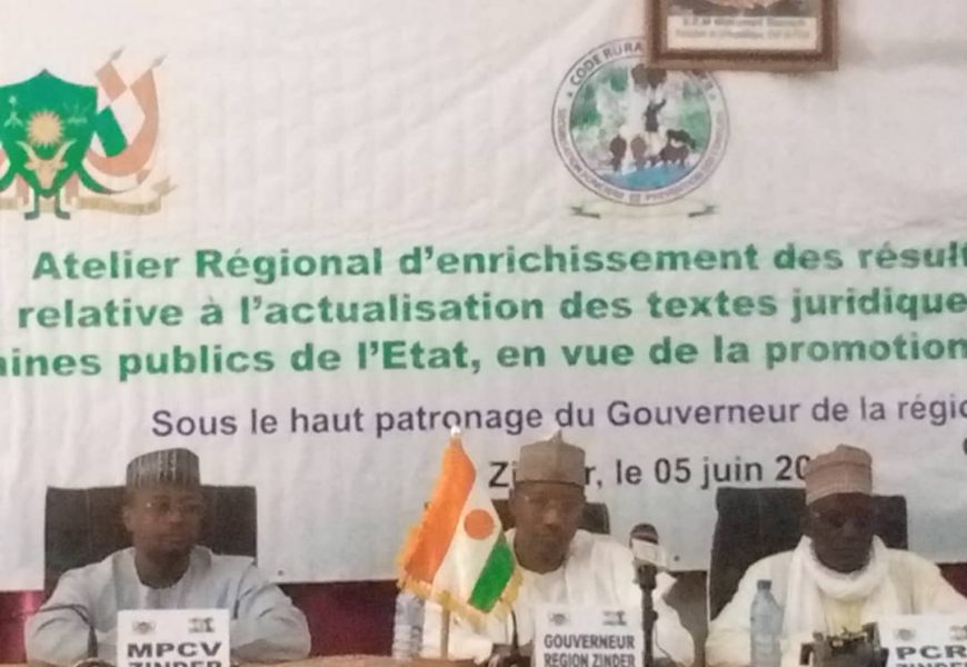 Atelier régional d’enrichissement de l’étude relative à l’actualisation des textes juridiques régissant les domaines publics de l’état, en vue de la promotion des investissements de Zinder
