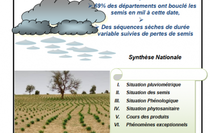 Bulletin décadaire mois de juillet 2023 deuxième décade