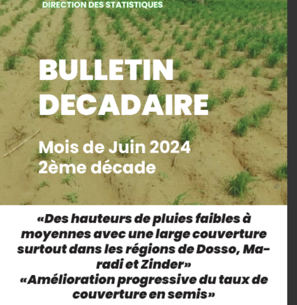 Bulletin décadaire  2ème décade juin 2024