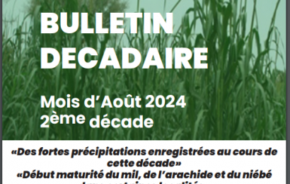 Bulletin Décadaire Août 2024