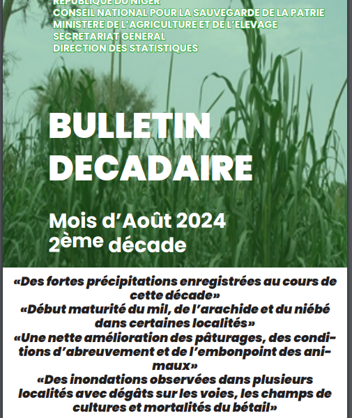 Bulletin Décadaire Août 2024