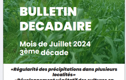 Bulletin DÉCADAIRE JUILLET 2024