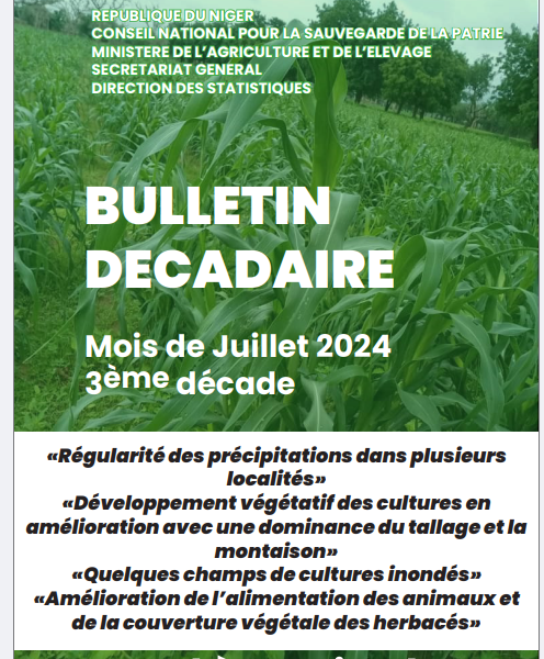 Bulletin DÉCADAIRE JUILLET 2024