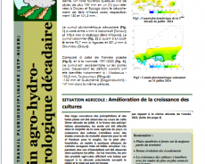 BULLETIN AGRO-HYDRO-METEOROLOGIQUE JUILLET 2024