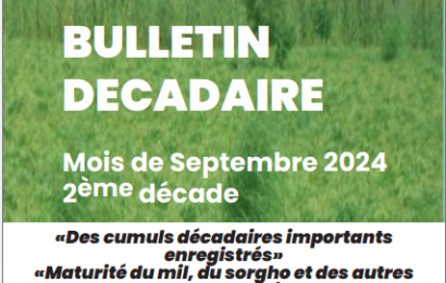 Bulletin décadaire septembre 2024 2éme décade