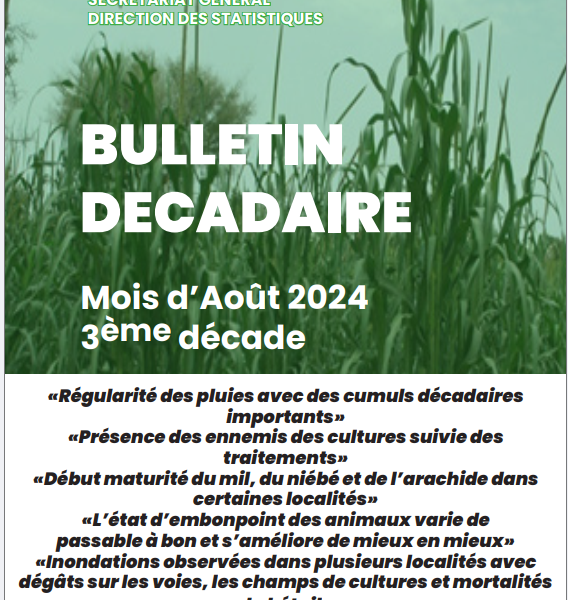 Bulletin 3ème décade Août 2024