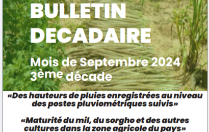 Bulletin Décadaire Septembre 2024