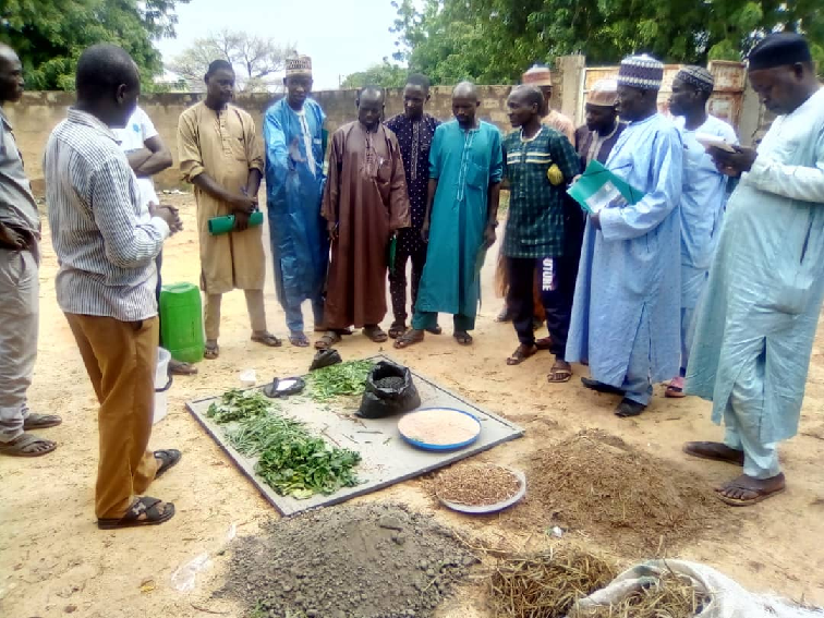 Formation de 10 producteurs relais de la commune de Dungass sur la Fabrication de Bokashi