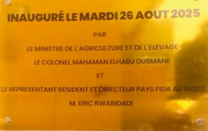 Réception de bâtiment et Hommage rendu dans les locaux du CENRAT – Prodaf de Niamey